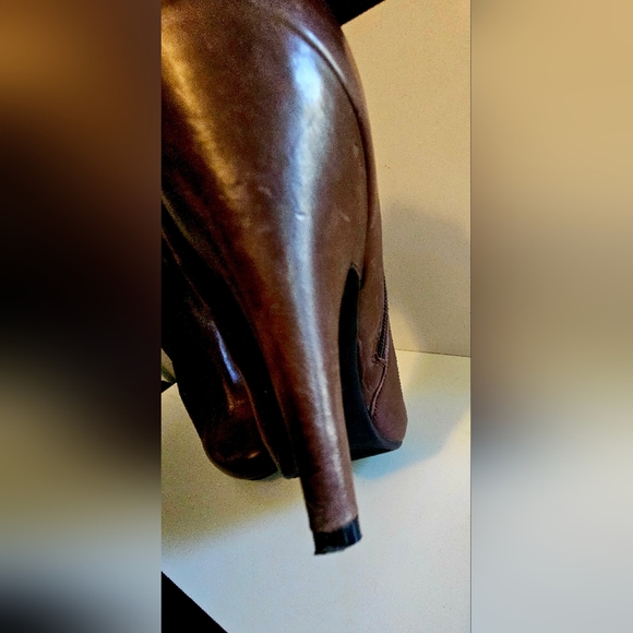 VINTAGE 90S LIKE NEW WORTHINGTON LEATHER BOOTIES SZ 10 lot 0007. - Picture 4 of 10